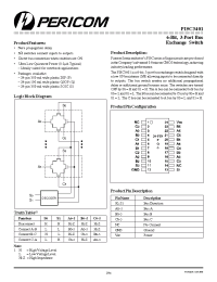 Datasheet PI5C3401P manufacturer Pericom