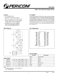 Datasheet PI5C3401Q manufacturer Pericom