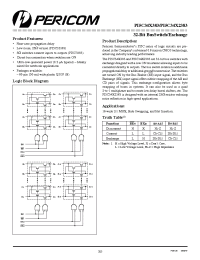 Datasheet PI5C34X383 manufacturer Pericom