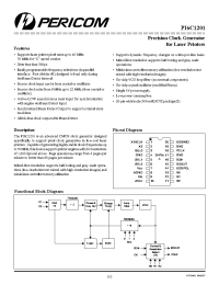 Datasheet PI6C1201 manufacturer Pericom
