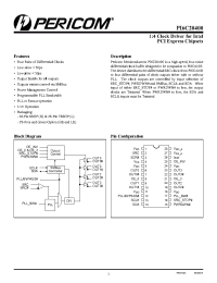 Datasheet PI6C20400HE manufacturer Pericom