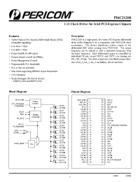 Datasheet PI6C21200AE manufacturer Pericom