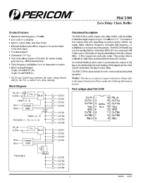 Datasheet PI6C2308-2 manufacturer Pericom