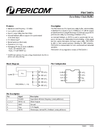 Datasheet PI6C2405A manufacturer Pericom