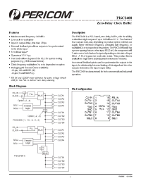 Datasheet PI6C2408-1HWE manufacturer Pericom