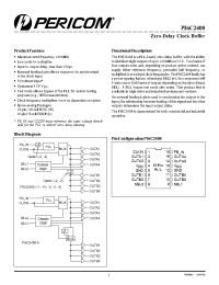 Datasheet PI6C2408-3 manufacturer Pericom