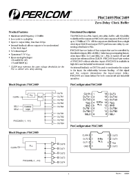 Datasheet PI6C2409-1HI manufacturer Pericom