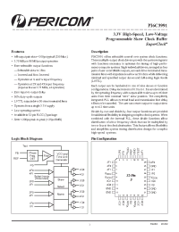 Datasheet PI6C3991-2 manufacturer Pericom