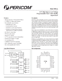 Datasheet PI6C3991A-2 manufacturer Pericom