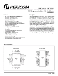 Datasheet PI6C3Q993-IQ manufacturer Pericom