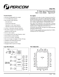 Datasheet PI6C991-2 manufacturer Pericom