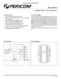 Datasheet PI6CV855-02 manufacturer Pericom