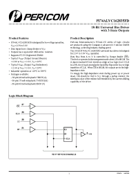 Datasheet PI74ALVC162835FDA manufacturer Pericom
