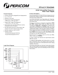 Datasheet PI74ALVCH1622601V manufacturer Pericom
