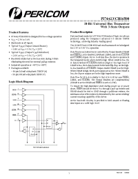Datasheet PI74ALVCH16500V manufacturer Pericom