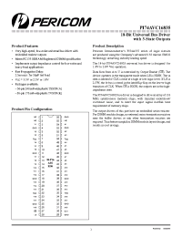 Datasheet PI74AVC16835K manufacturer Pericom