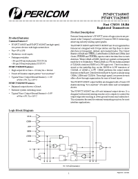 Datasheet PI74FCT162500TA manufacturer Pericom