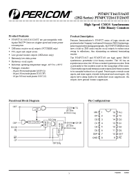 Datasheet PI74FCT2161TQ manufacturer Pericom