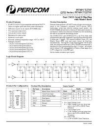 Datasheet PI74FCT2273T manufacturer Pericom