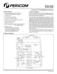Datasheet PI74LCX646 manufacturer Pericom
