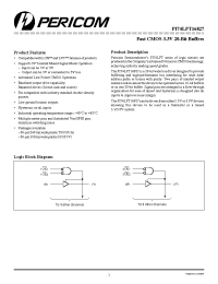 Datasheet PI74LPT16827C manufacturer Pericom