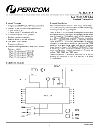 Datasheet PI74LPT543S manufacturer Pericom