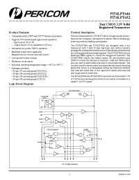 Datasheet PI74LPT646S manufacturer Pericom