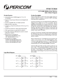Datasheet PI74LVTCH244S manufacturer Pericom