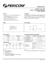 Datasheet PI74STX1G79CX manufacturer Pericom