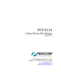 Datasheet PI7C8154-33 manufacturer Pericom