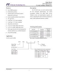 Datasheet PT7C5022B7A manufacturer Pericom