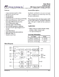 Datasheet PT8A2612P manufacturer Pericom