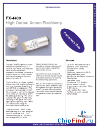 Datasheet FX-4400 manufacturer PerkinElmer