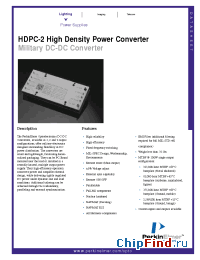 Datasheet HDPC-2 manufacturer PerkinElmer