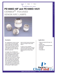 Datasheet PE1000D-10F manufacturer PerkinElmer