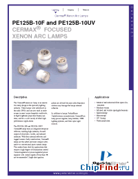 Datasheet PE125B-10UV manufacturer PerkinElmer