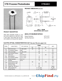 Datasheet VTB4051 manufacturer PerkinElmer