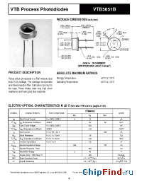 Datasheet VTB5051UVJ manufacturer PerkinElmer