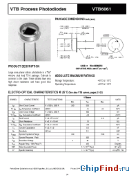 Datasheet VTB6061 manufacturer PerkinElmer