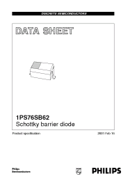 Datasheet 1PS76SB62 manufacturer Philips
