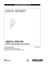 Datasheet 2N2219A manufacturer Philips