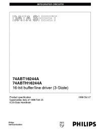Datasheet 74ABT16244ADL manufacturer Philips