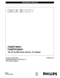Datasheet 74ABT16541DGG manufacturer Philips