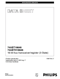 Datasheet 74ABT16646DGG manufacturer Philips