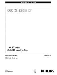 Datasheet 74ABT273ADB manufacturer Philips