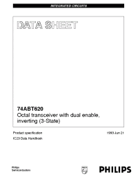 Datasheet 74ABT620D manufacturer Philips