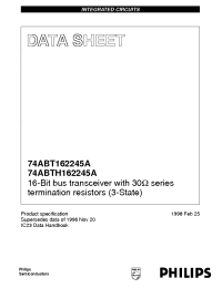 Datasheet 74ABTH162245ADGG manufacturer Philips