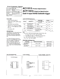 Datasheet 74AC11013 manufacturer Philips