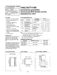 Datasheet 74AC11160N manufacturer Philips