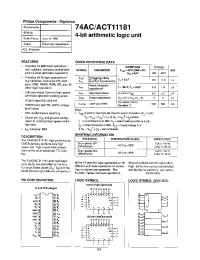 Datasheet 74AC11181D производства Philips